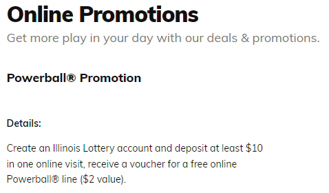 Illinois Lottery Promo Code