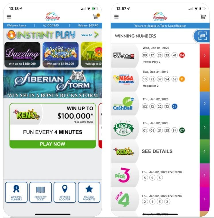 kentucky lottery app